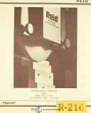 Reid Bros.-Reid 618V, 2-B Surface Grinder, Instructions and Parts Manual 1950-2-B-618V-03